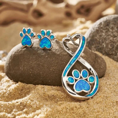 Paw Print Jewelry Set for Dog Lovers big dogs big hugs, Ltd.