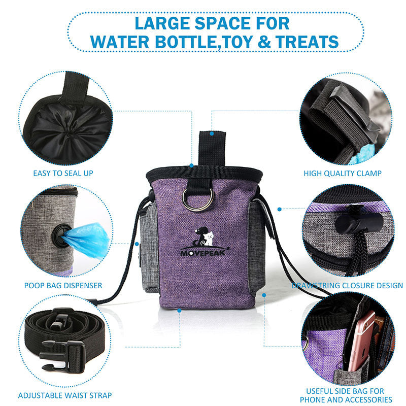 Portable Snack Bag For Training Pets Training Bag big dogs big hugs, Ltd.