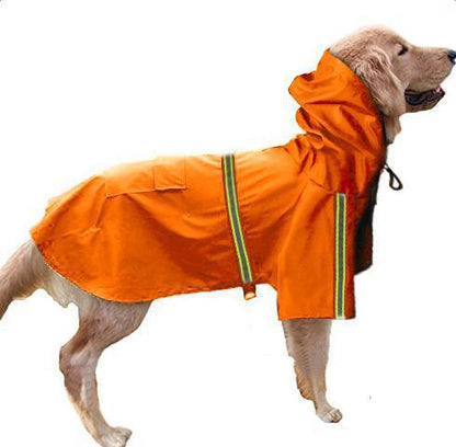 Stylish and Waterproof Large Dog Raincoat with Reflective Strips big dogs big hugs, Ltd.