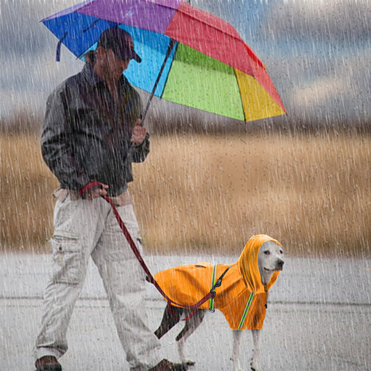 Stylish and Waterproof Large Dog Raincoat with Reflective Strips big dogs big hugs, Ltd.