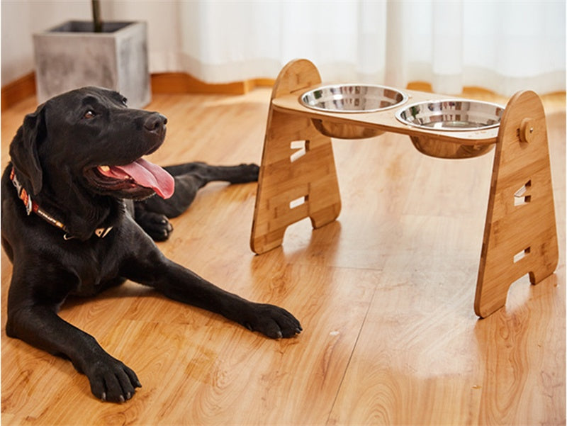 Bamboo Frame Dog Bowls: Eco-Friendly and Stylish Feeding Solutions big dogs big hugs, Ltd.