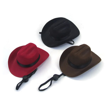 Dogs Outdoor Cowboy Hat - Adjustable Fashion Caps for Small Medium Puppies Big Dogs Big Hugs