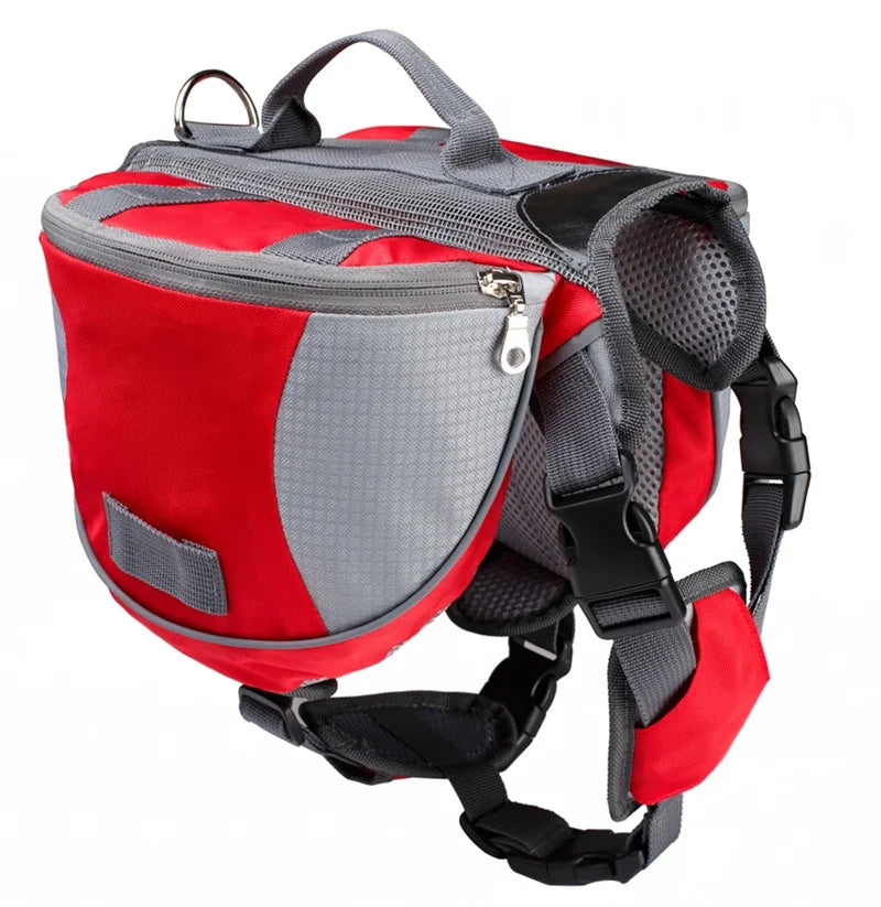 Durable Dog Backpack for Outdoor Training and Snack Carrier - Medium to Large Sizes Big Dogs Big Hugs