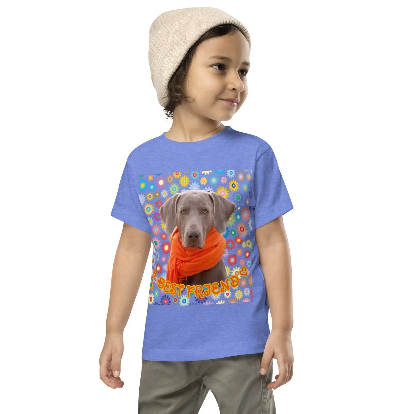 Toddler Short Sleeve Tee: Viszla-Best Friend Big Dogs Big Hugs, Ltd.