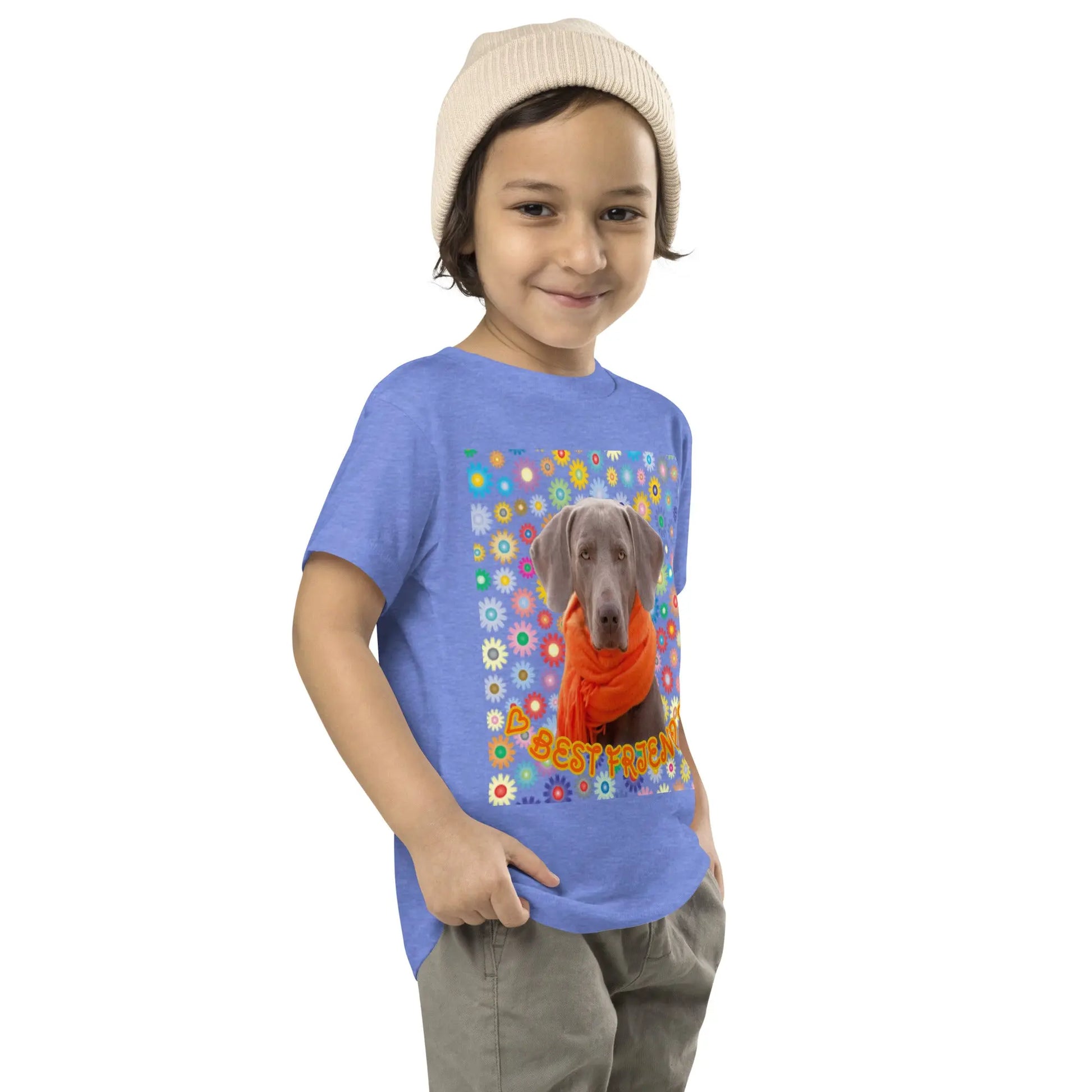 Toddler Short Sleeve Tee: Viszla-Best Friend Big Dogs Big Hugs, Ltd.