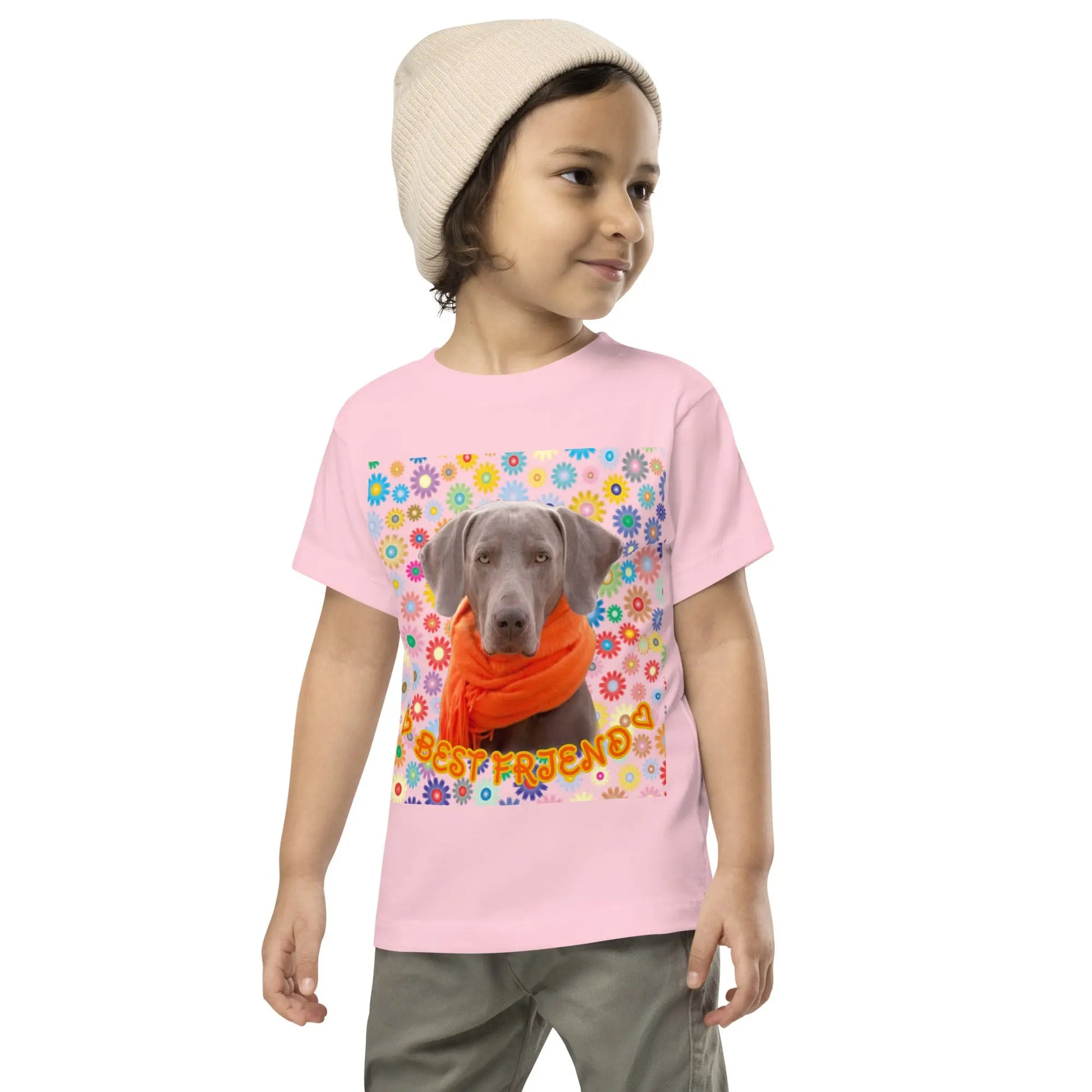 Toddler Short Sleeve Tee: Viszla-Best Friend Big Dogs Big Hugs, Ltd.