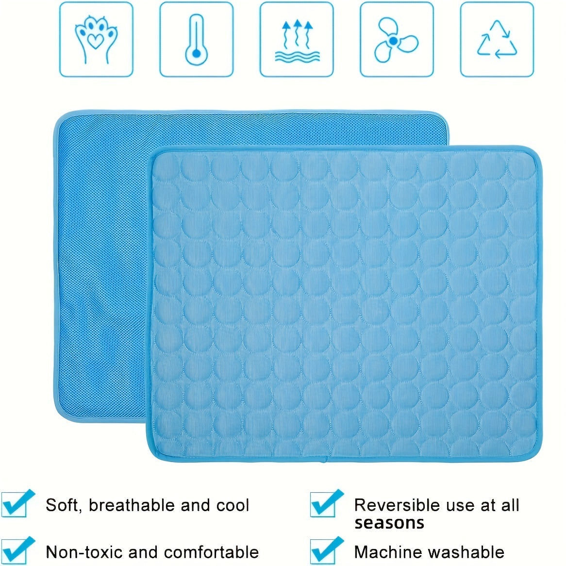 Dog Cooling Mat: Non-Toxic Ice Silk Pad for Pets big dogs big hugs, Ltd.