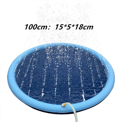 Non-Slip Splash Pad For Kids And Pet Dog Pool | Summer Outdoor Water Toys Fun Backyard Fountain Play Mat big dogs big hugs, Ltd.