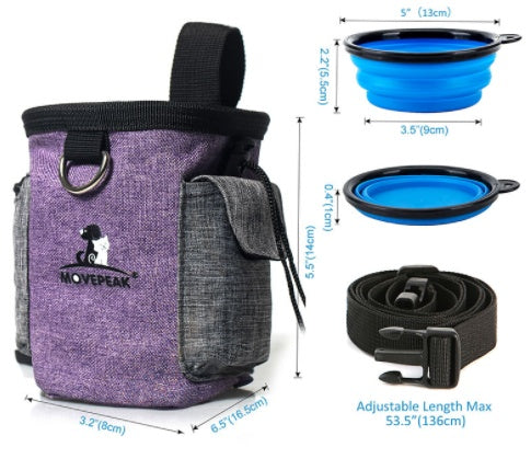 Portable Snack Bag For Training Pets Training Bag big dogs big hugs, Ltd.