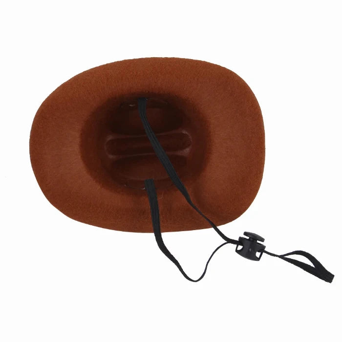 Dogs Outdoor Cowboy Hat - Adjustable Fashion Caps for Small Medium Puppies Big Dogs Big Hugs