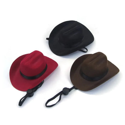 Dogs Outdoor Cowboy Hat - Adjustable Fashion Caps for Small Medium Puppies Big Dogs Big Hugs