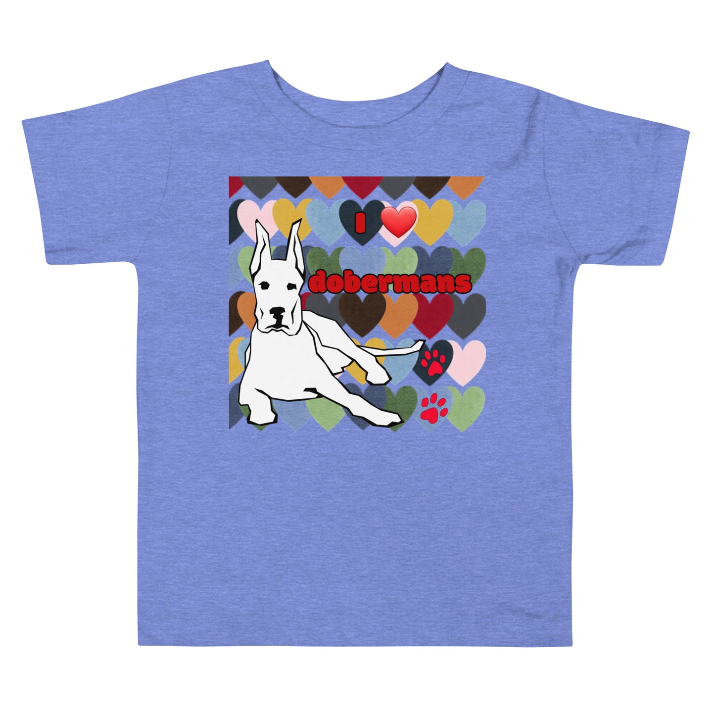 Toddler Short Sleeve Tee: Love Dobermans Big Dogs Big Hugs, Ltd.