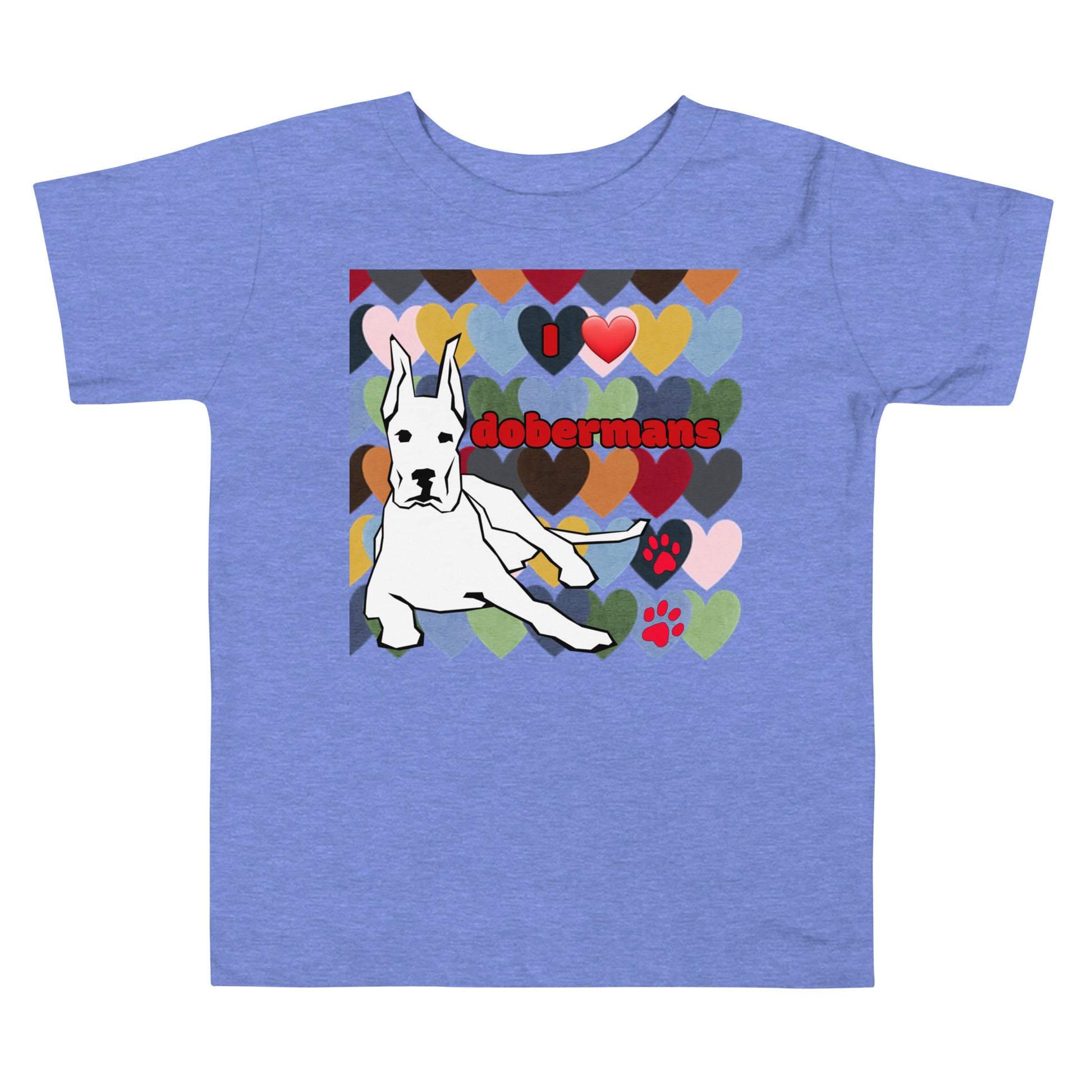 Toddler Short Sleeve Tee: Love Dobermans Big Dogs Big Hugs, Ltd.