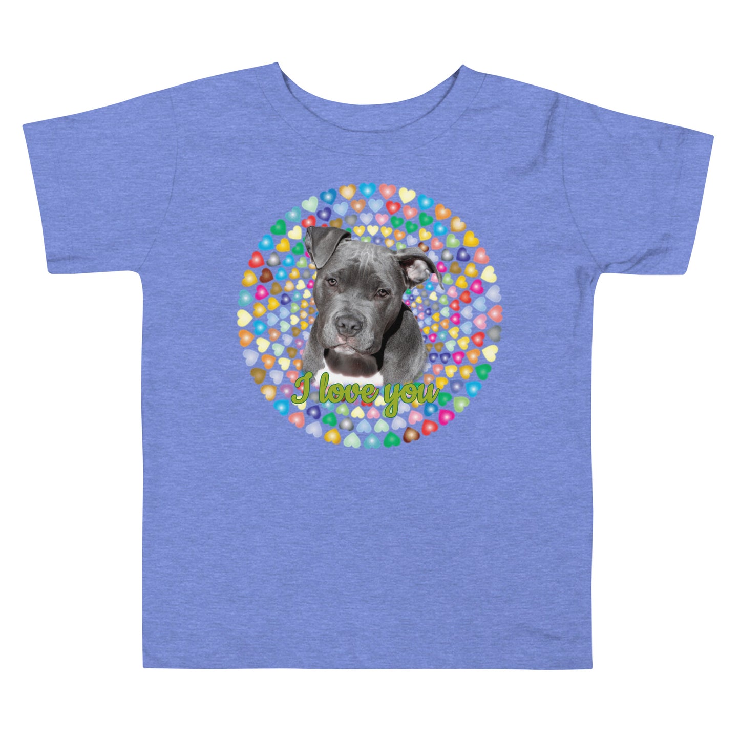 Toddler Short Sleeve Tee: Love Pitbull Big Dogs Big Hugs, Ltd.