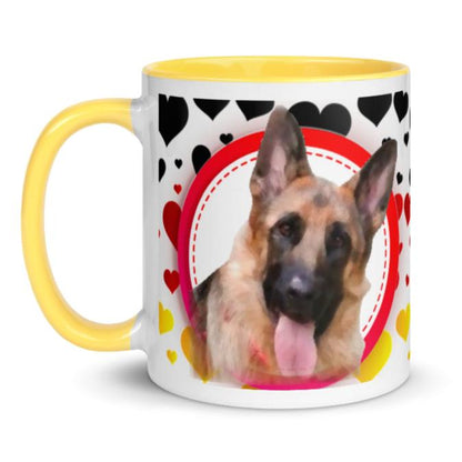 Mug Colour Inside: German Shepherd Big Dogs Big Hugs, Ltd.